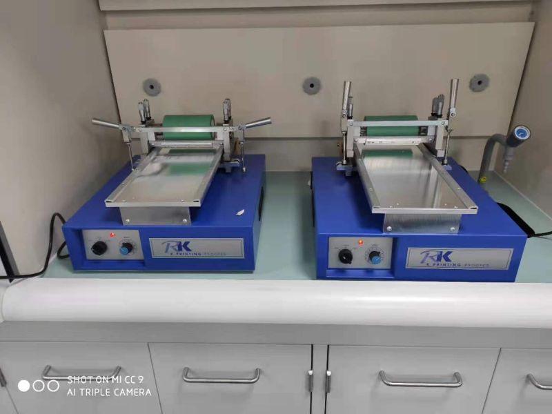 印刷廠使用RK涂布機進行膠印和凹印實驗